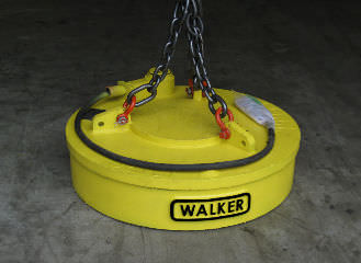 Elettromagnete di sollevamento a commutazione elettrica - LM Fabricated  series - WALKER MAGNETICS - per movimentazione di rottami / di rottami ferrosi / circolare