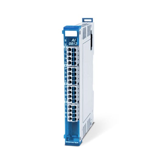 Modulo di ingresso analogico - AI 0812 - SIGMATEK GmbH & Co KG - a 8 ingressi analogici / di temperatura / su guida DIN