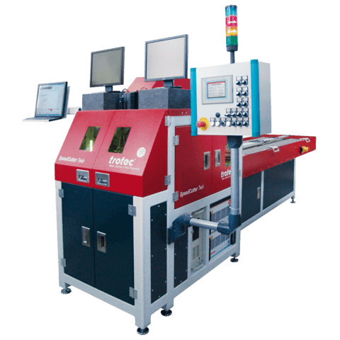 Sistema di taglio laser - SpeedCutter Twin - Trotec Laser GmbH - per tubi / a comando numerico / a caricamento automatico