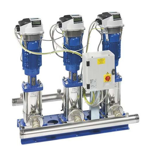 Unità di pompaggio sovrapressione elettrica - GHV series - LOWARA - a velocità regolabile / multistadio / con controllore integrato