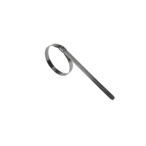 Fascetta stringitubo in acciaio inossidabile - JU series - BAND-IT - con chiusura dentata / senza dentellature / preformato