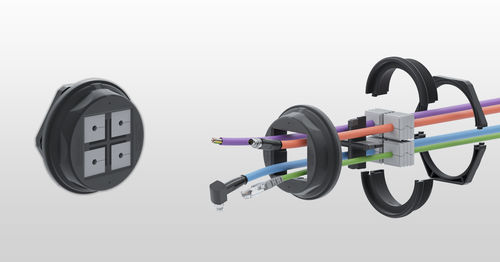 Passacavo in TPE - KDS-R series - CONTA-CLIP Verbindungstechnik GmbH - in poliammide / IP66 / antitrazione