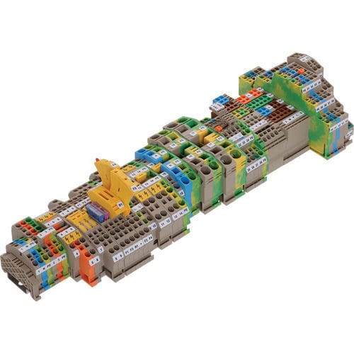 Morsetto componibile su guida DIN - ZRK/ZSL - CONTA-CLIP Verbindungstechnik GmbH - con connessione a molla