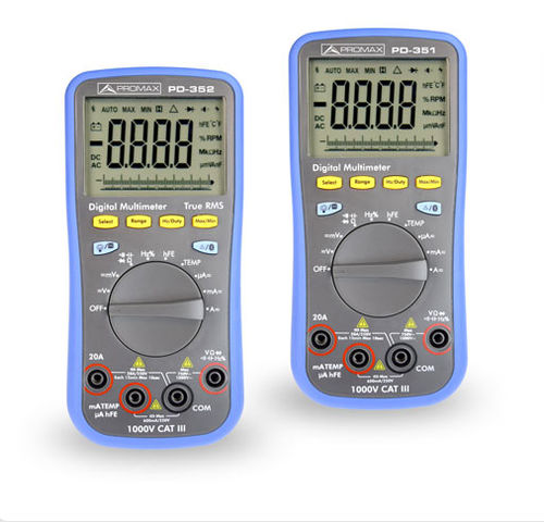 Multimetro digitale - PD-350, PD-351, PD-352 - PROMAX ELECTRONICA - portatile / 1000 V / 20 A