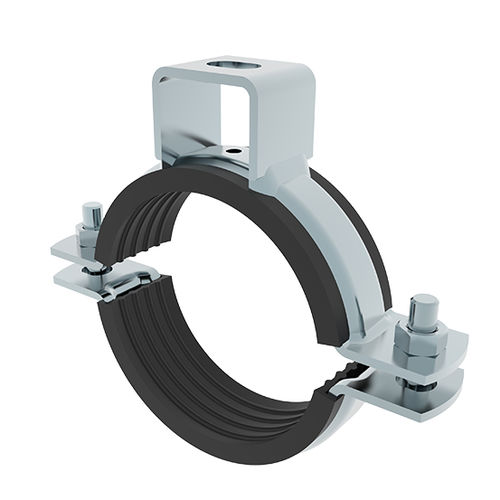 Collare di fissaggio per tubo a bullone - IKAK series - INKA FIXING SYSTEMS - in acciaio galvanizzato / con guarnizione / per uso prolungato