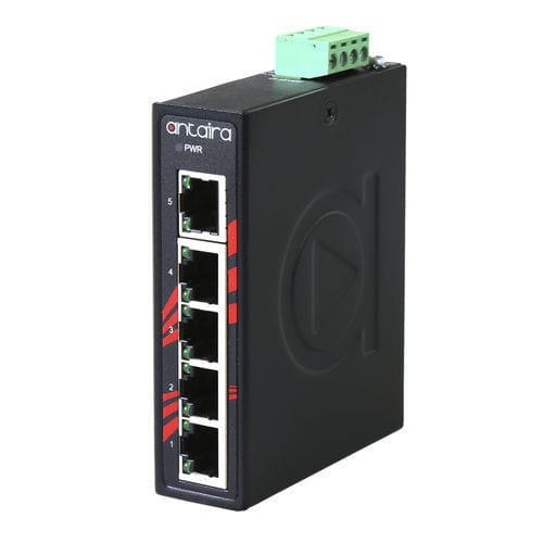 Switch Ethernet non gestibile - LNX-C500-T - Antaira Technologies - 8 porte / su guida DIN / con montaggio a parete