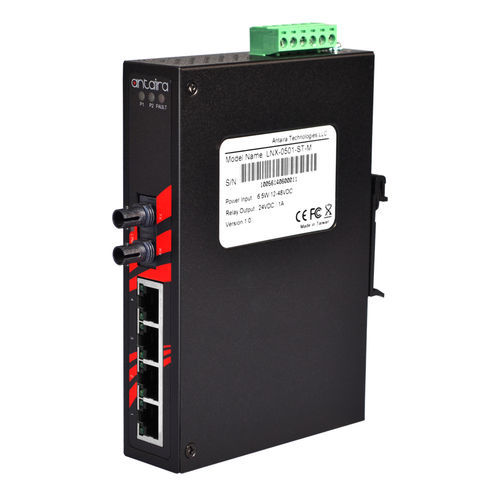 Switch Ethernet non gestibile - LNX-0501-ST-M - Antaira Technologies - 8 porte / su guida DIN / a parete