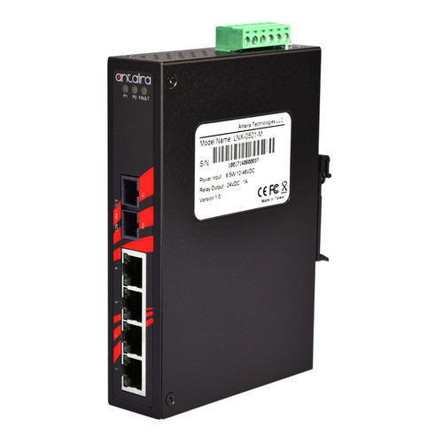 Switch Ethernet non gestibile - LNX-0501-S3 - Antaira Technologies - 8 porte / su guida DIN / con montaggio a parete