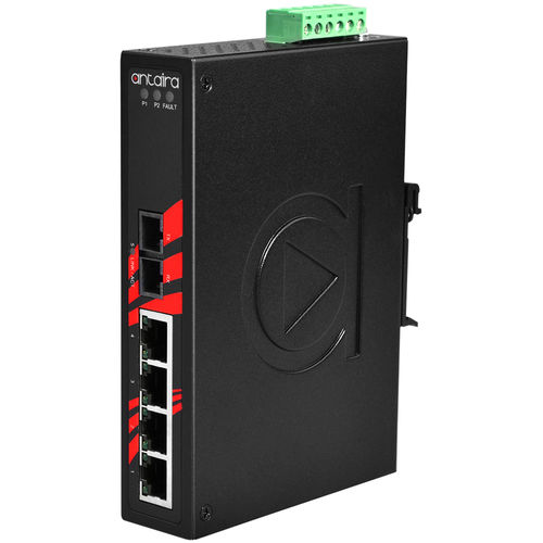 Switch Ethernet intelligente - LNX-0501-M - Antaira Technologies - 8 porte / su guida DIN / con montaggio a parete