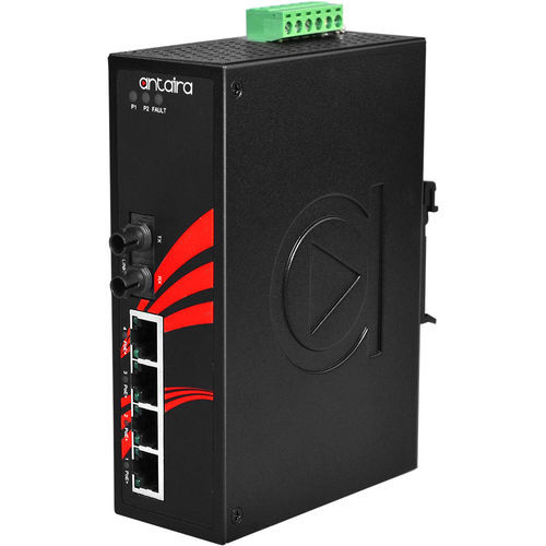 Switch Ethernet non gestibile - LNP-0501-ST-S3-24 - Antaira Technologies - 8 porte / su guida DIN / mobile