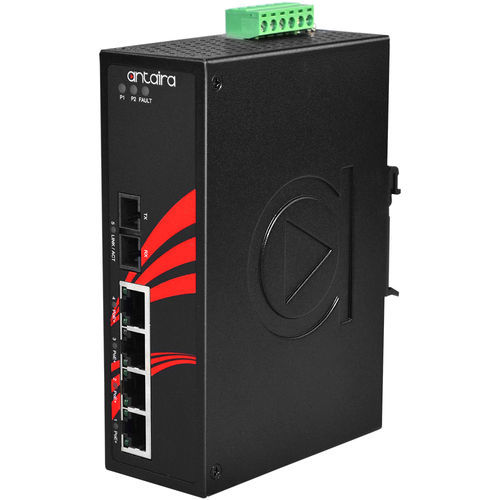 Switch Ethernet non gestibile - LNP-0501-M-24 - Antaira Technologies - 8 porte / da incasso / su guida DIN