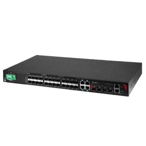 Switch Ethernet gestibile - LMX-3228G-10G-SFP-DC - Antaira Technologies - 32 porte / Ethernet gigabit / gigabit