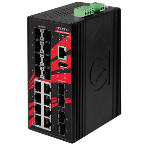 Switch Ethernet gestibile - LMX-2012G-SFP - Antaira Technologies - 20 porte / di livello 3 / Ethernet gigabit