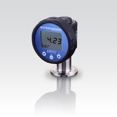 Manometro differenziale - BAROLI 02P - BD|SENSORS GmbH - con display LCD / filettato / in acciaio inossidabile