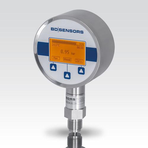 Manometro assoluto - DL 01 - BD|SENSORS GmbH - con display LCD / filettato / in acciaio inossidabile