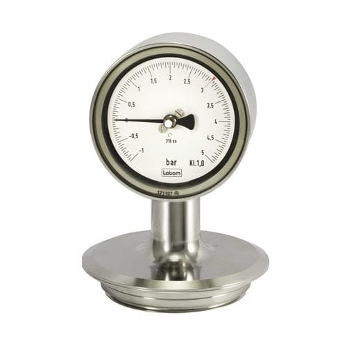 Manometro differenziale -  NS 63 - LABOM Mess- und Regeltechnik GmbH - analogico / in acciaio inossidabile / a tubo Bourdon