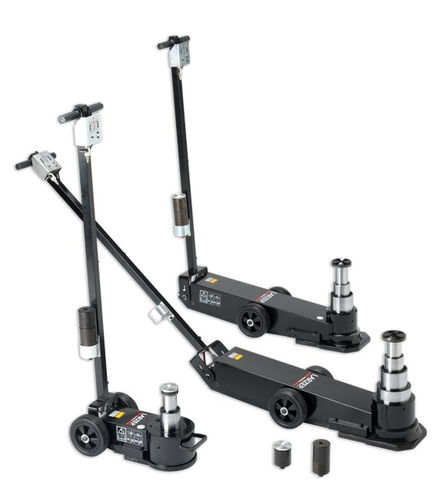Cric martinetto con ruote (sollevatore con ruote) - HN series - Larzep - idraulico / telescopico / di acciaio