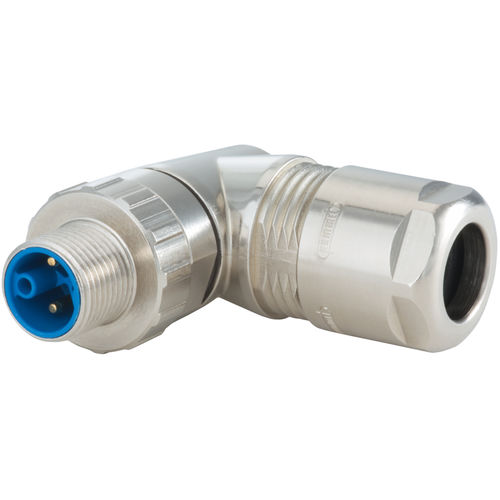 Connettore per cavo elettrico - A712-7 series - HUMMEL - di alimentazione elettrica / a gomito / M12