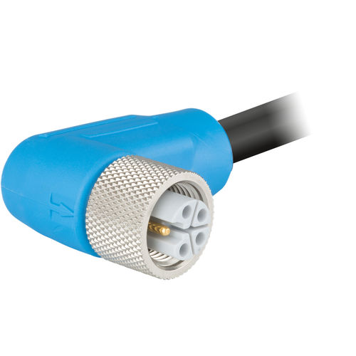 Connettore di cavi - A712-LFA413UP series - HUMMEL - di alimentazione elettrica / a gomito / presa