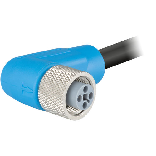 Connettore di cavi - A712-TFA043UP series - HUMMEL - di alimentazione elettrica / a gomito / presa