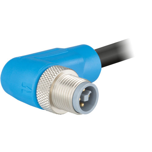 Connettore a gomito - A712-TMA043UP series - HUMMEL - di alimentazione elettrica / maschio / bloccabile mediante vite