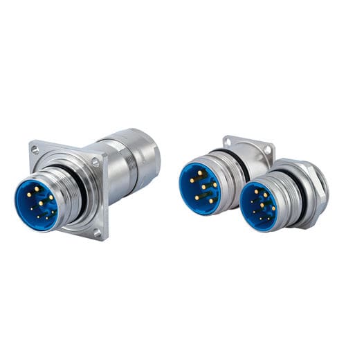 Connettore per pannelli - 7.6 series - HUMMEL - di alimentazione elettrica / a gomito / M23