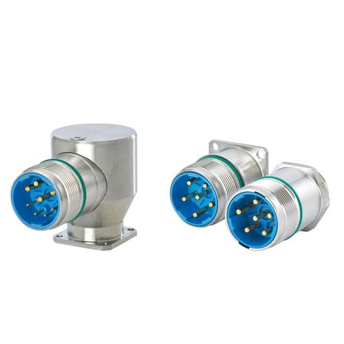 Connettore per pannelli - 7.6 series - HUMMEL - di alimentazione elettrica / DIN / a gomito