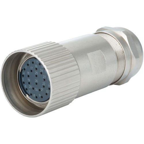 Connettore per cavo elettrico - 7.110 series - HUMMEL - di dati / circolare / bloccabile mediante vite