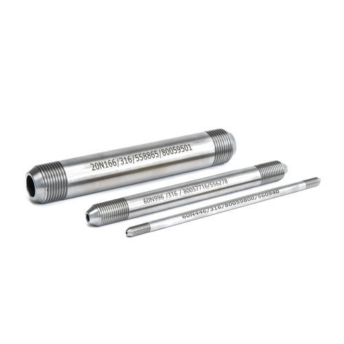 Nipplo in acciaio inossidabile - 20 series - Haskel - filettato / per applicazioni pneumatiche / dritto