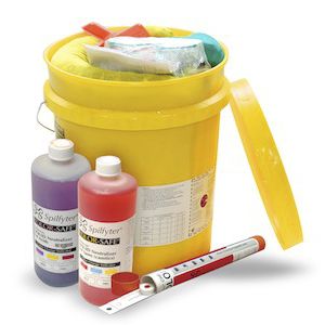 Kit di pronto intervento antinquinamento chimico - 270000 - SPILFYTER - anti-inquinamento da acidi