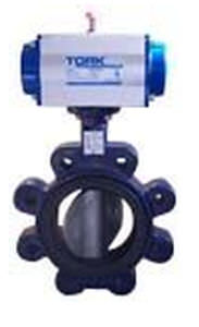Valvola a farfalla - T-PAV801 series - SMS-TORK - a comando pneumatico / per liquidi ad alta viscosità