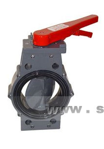 Valvola a farfalla - T-PKV.W812 series - SMS-TORK - a leva / per acido / in plastica