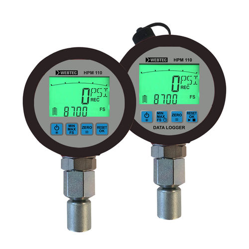 Manometro differenziale - SR-HPM-110 series - Webtec - digitale / filettato / in acciaio inossidabile