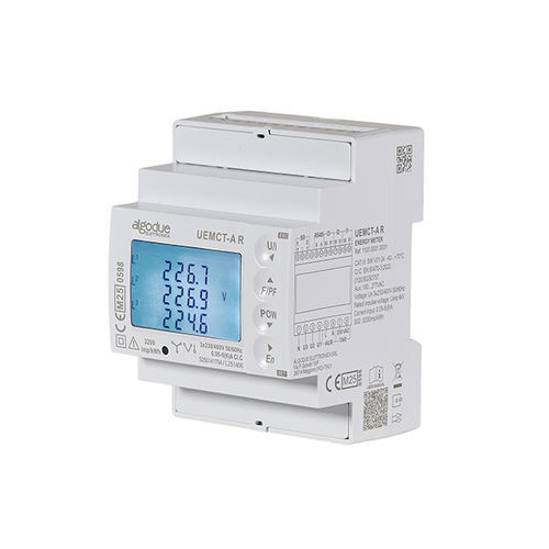 Contatore di energia elettrica trifase - UEMCT - Algodue Elettronica - da montare su pannello / uscita ad impulsi / con display LCD