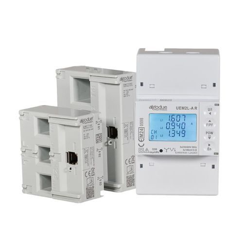 Contatore di energia elettrica monofase - UEM4L - Algodue Elettronica - trifase / su guida DIN / RS-485