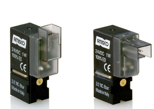 Distributore pneumatico azionato tramite solenoide - AMISCO - a 3/2 vie / normalmente chiusa