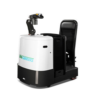 Trattore per rimorchio - TGX series - Nissan Forklift - elettrico / con conducente in piedi / per uso prolungato