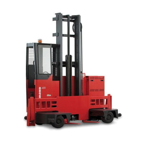 Carrello elevatore laterale con alimentazione a batteria - 9400 - Raymond - con conducente in piedi / per corsie strette / industriale