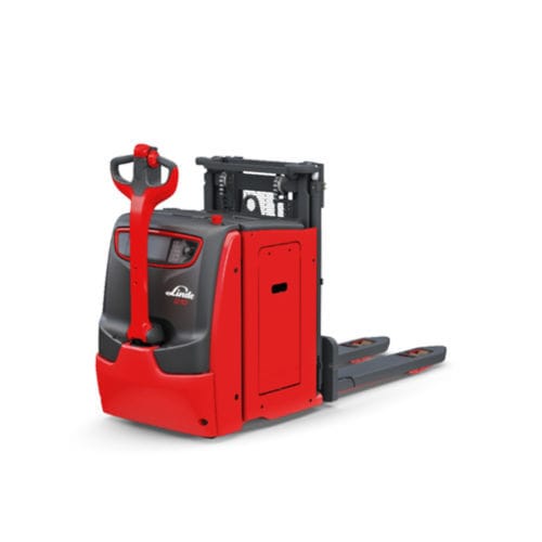 Accatastatore elettrico - D10 - Linde Material Handling - a timone con guida da terra / 24 V / per trasporto di 2 pallets allo stesso tempo