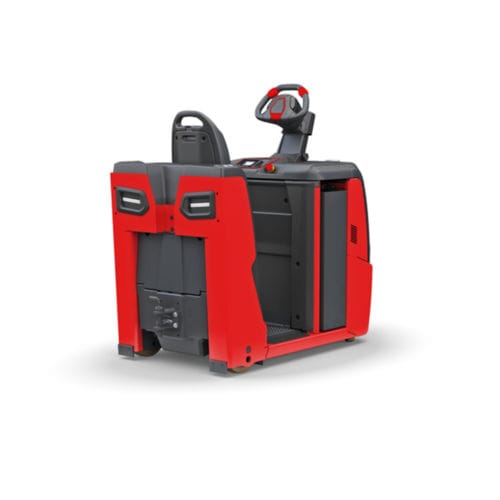 Trattore per rimorchio - P series - Linde Material Handling - elettrico / su ruote / con conducente in piedi