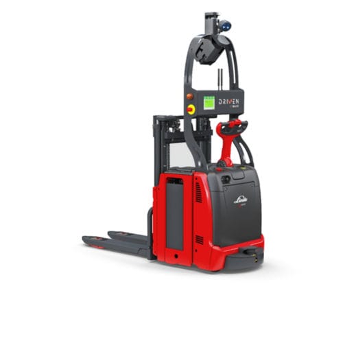 Accatastatore per pallet - L-MATIC - Linde Material Handling - a batteria / a guida automatica / a timone con guida da terra