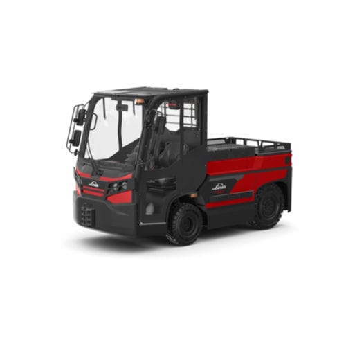 Trattore per rimorchio - P series - Linde Material Handling - elettrico / su ruote / con conducente seduto