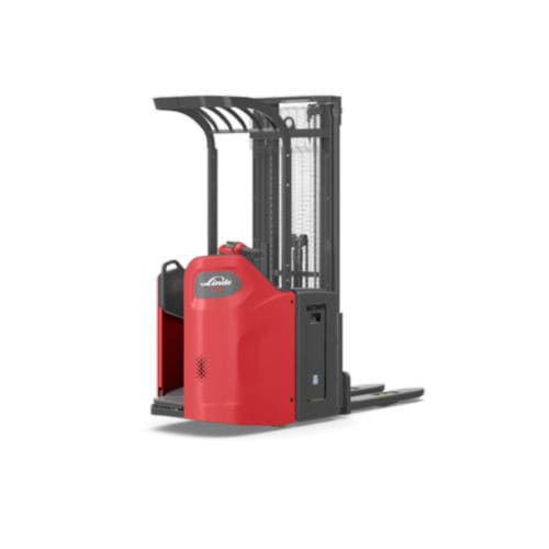 Accatastatore per pallet - L SP series - Linde Material Handling - elettrico / con conducente in piedi / 24 V