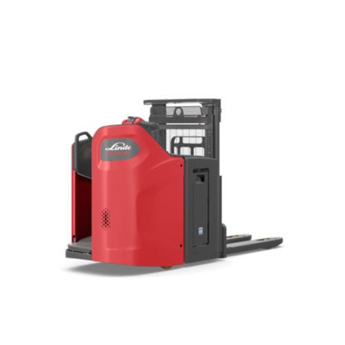 Accatastatore elettrico - D12 HP SP - Linde Material Handling - con conducente in piedi / 24 V / per trasporto di 2 pallets allo stesso tempo