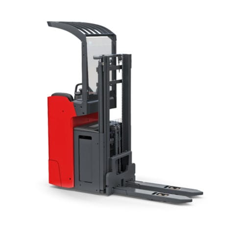 Accatastatore elettrico - L1 R series - Linde Material Handling - con seduta laterale / 24 V / per movimentazione