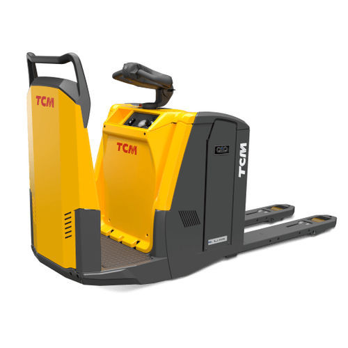 Transpallet elettrico - PTP/S series - TCM Forklifts - operatore in piedi / 24 V / da trasporto