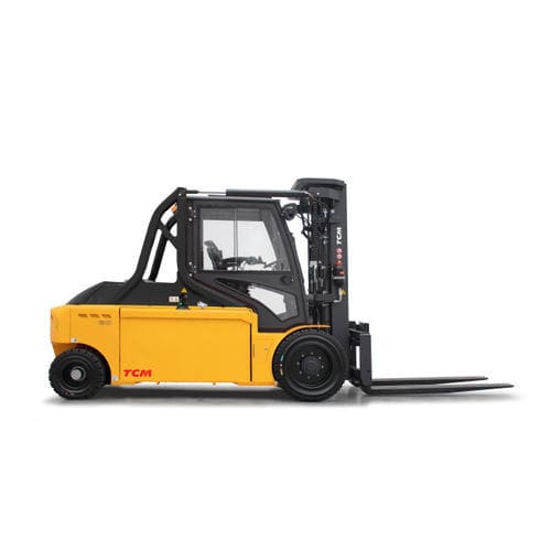 Carrello elevatore elettrico - FHB 6.0 - 12.0 - TCM Forklifts - con conducente seduto / per movimentazione / 4 ruote