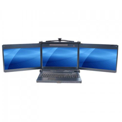 Cassetto rack multiple display - PKD8175 - Acnodes Corporation - con consolle / con tastiera / con schermo LCD