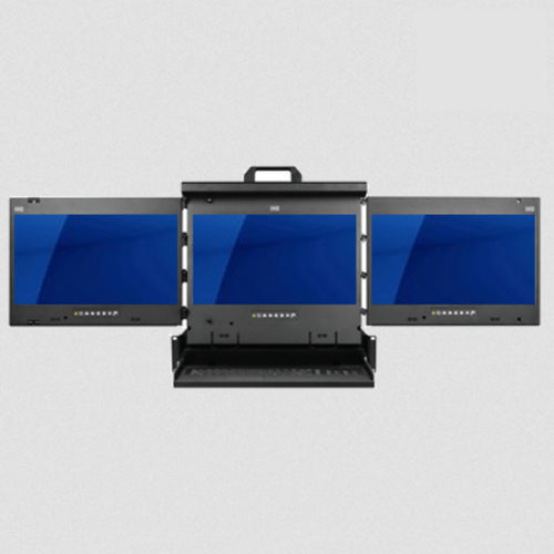 Cassetto rack multiple display - KDR-4K17 series - Acnodes Corporation - con tastiera / 2U