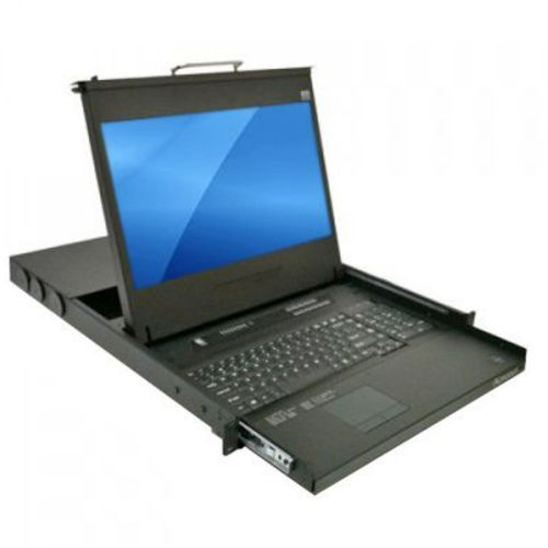Cassetto rack con commutatore KVM integrato - MKD6117 - Acnodes Corporation - 19" / con consolle / con tastiera